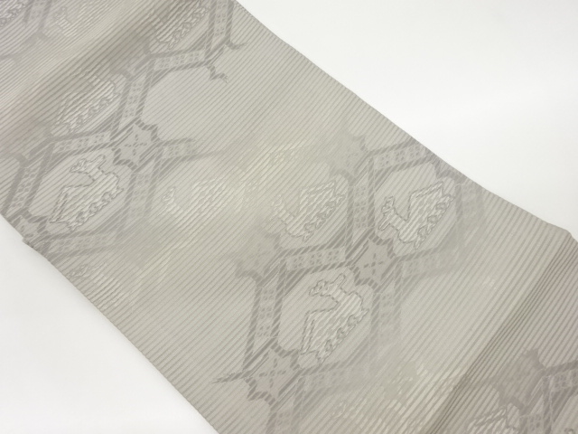 絽有栖川模様織出し名古屋帯